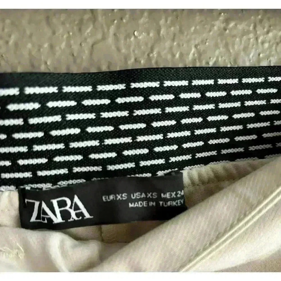 Zara Women's Trousers Khaki Size XS Pockets - Picture 8 of 11
